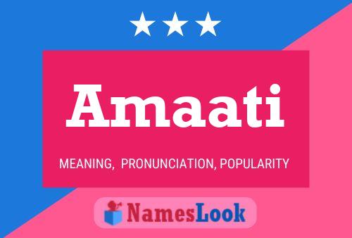 Amaati Name Poster