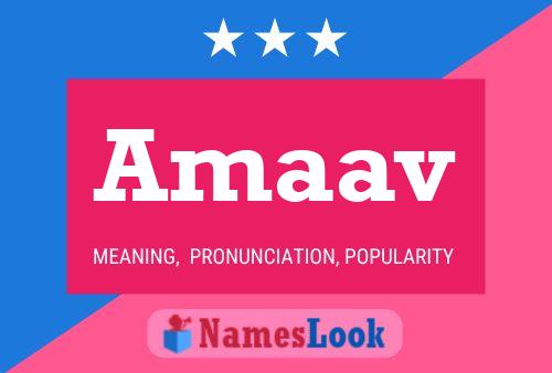 Amaav Name Poster