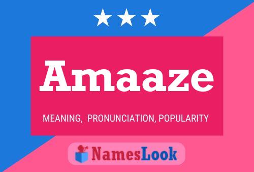 Amaaze Name Poster