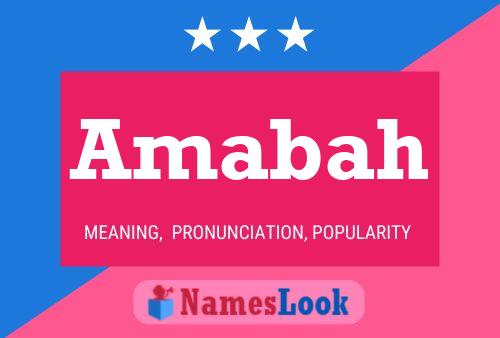 Amabah Name Poster