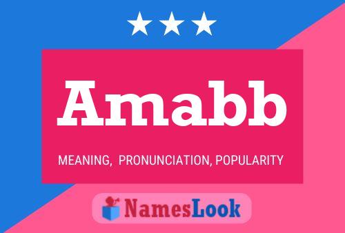 Amabb Name Poster