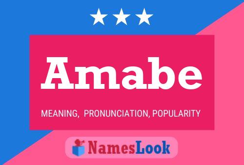 Amabe Name Poster