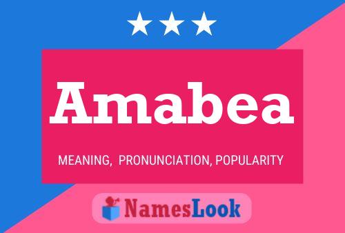 Amabea Name Poster