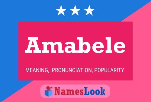 Amabele Name Poster