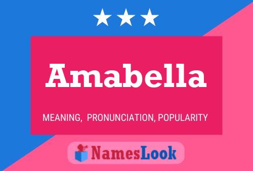 Amabella Name Poster