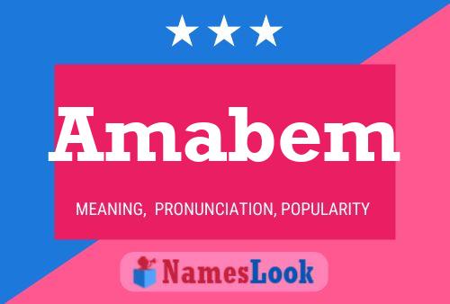 Amabem Name Poster