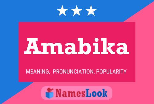 Amabika Name Poster