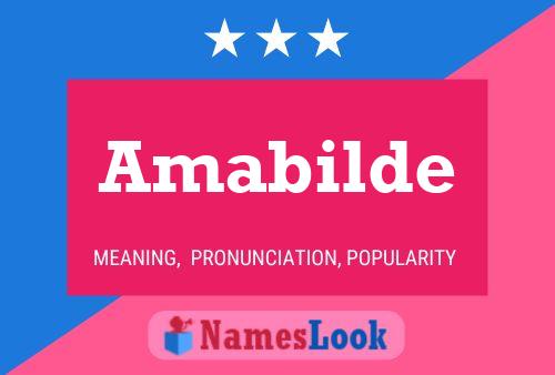 Amabilde Name Poster