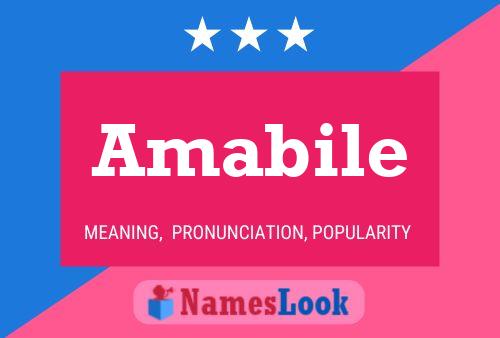 Amabile Name Poster