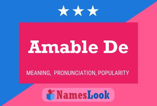 Amable De Name Poster