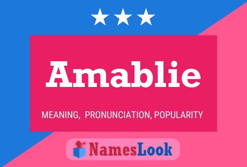 Amablie Name Poster