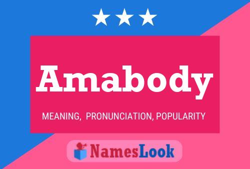 Amabody Name Poster