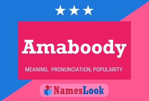 Amaboody Name Poster