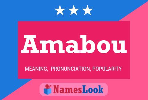 Amabou Name Poster