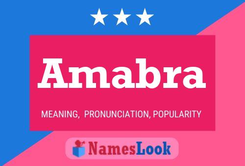 Amabra Name Poster