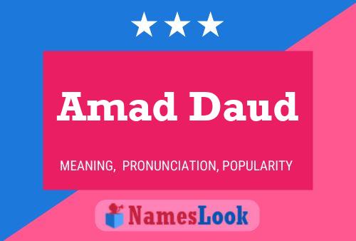 Amad Daud Name Poster