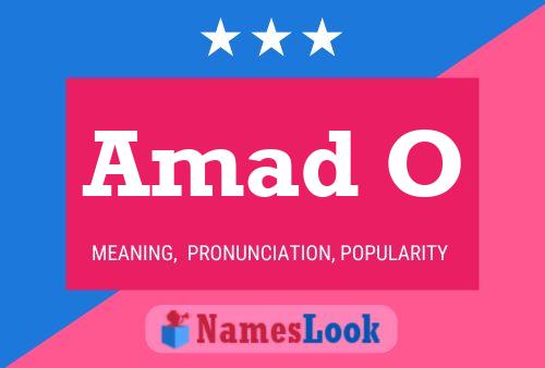 Amad O Name Poster