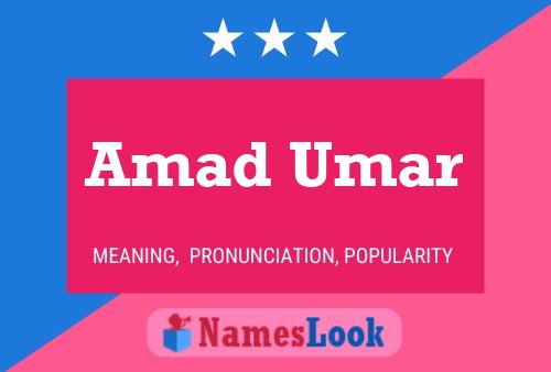 Amad Umar Name Poster