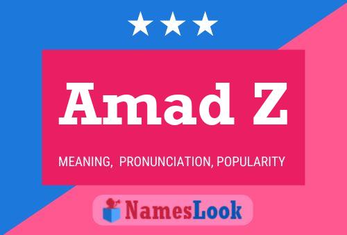 Amad Z Name Poster