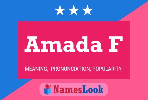 Amada F Name Poster