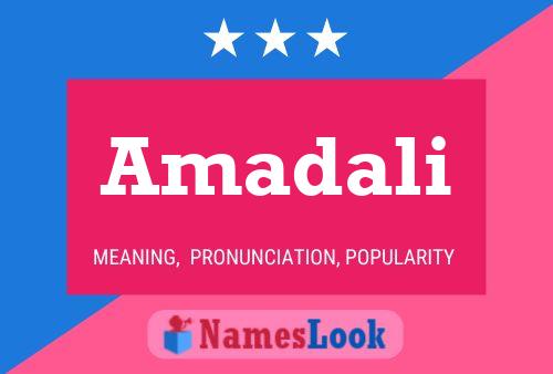 Amadali Name Poster