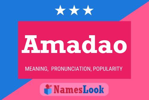 Amadao Name Poster