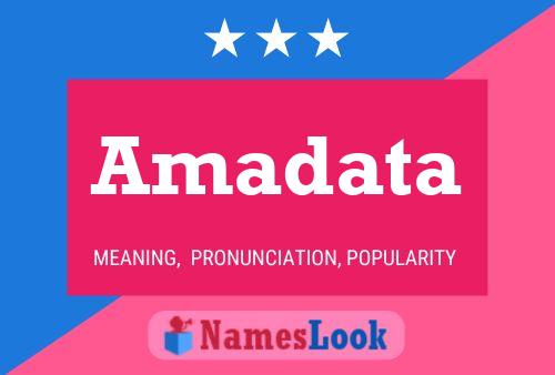 Amadata Name Poster