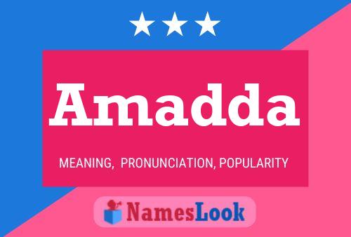 Amadda Name Poster