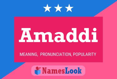 Amaddi Name Poster