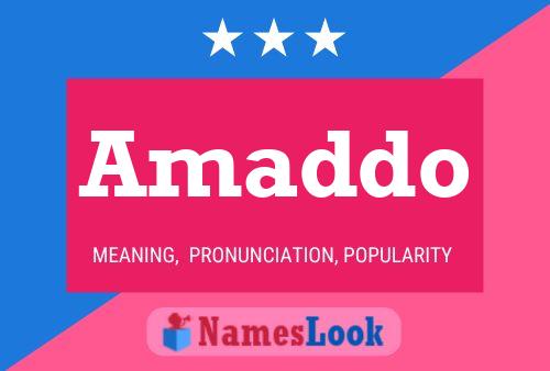 Amaddo Name Poster