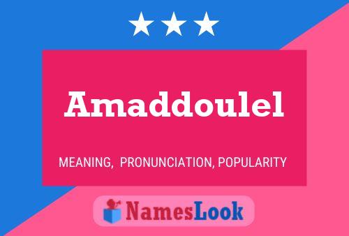 Amaddoulel Name Poster