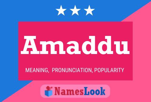 Amaddu Name Poster