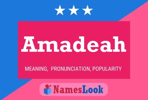 Amadeah Name Poster