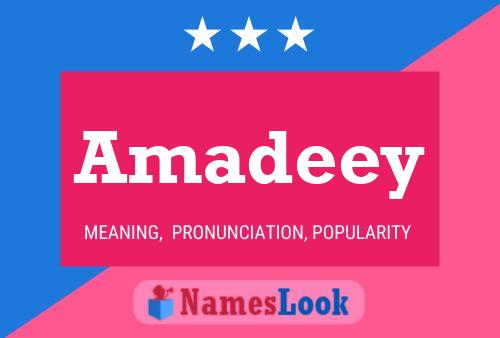 Amadeey Name Poster