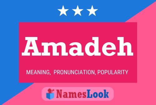 Amadeh Name Poster