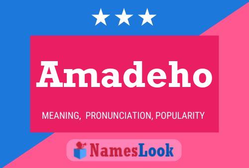 Amadeho Name Poster