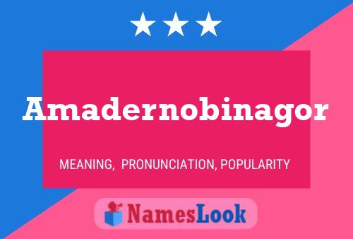 Amadernobinagor Name Poster