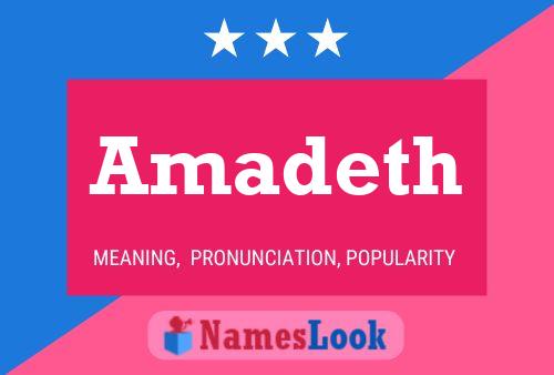 Amadeth Name Poster