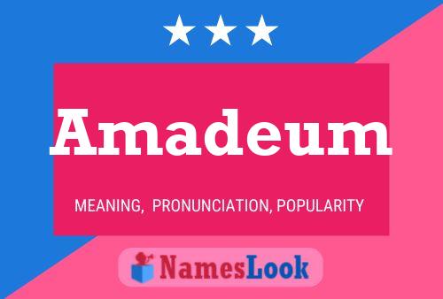 Amadeum Name Poster