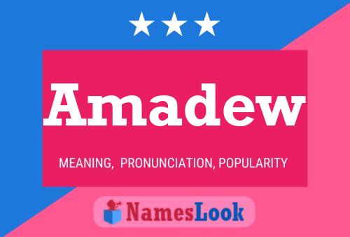 Amadew Name Poster