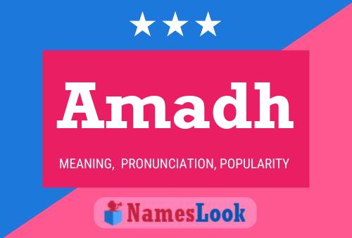 Amadh Name Poster