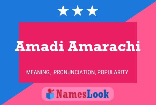 Amadi Amarachi Name Poster