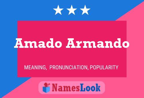 Amado Armando Name Poster