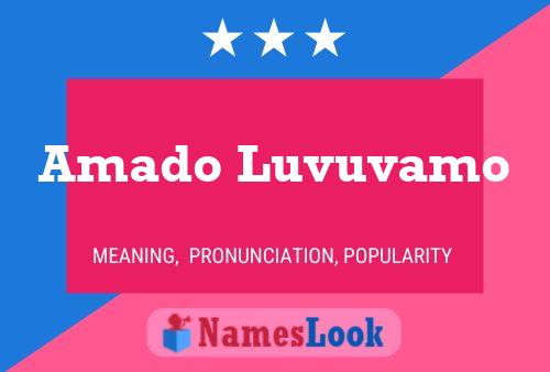 Amado Luvuvamo Name Poster