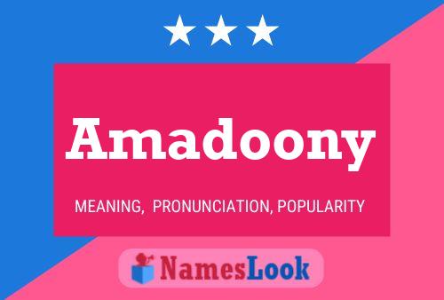 Amadoony Name Poster