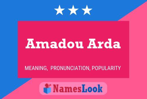 Amadou Arda Name Poster