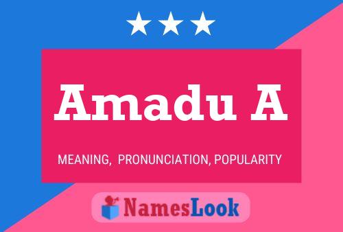 Amadu A Name Poster