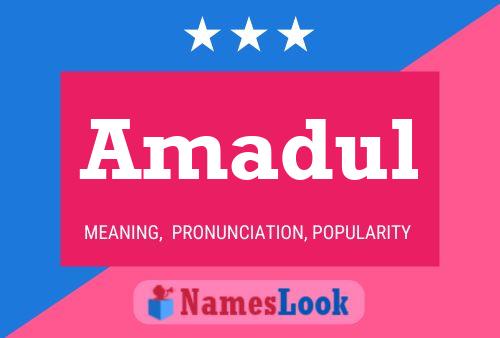 Amadul Name Poster