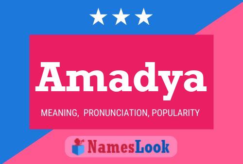 Amadya Name Poster