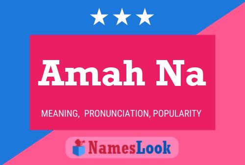 Amah Na Name Poster